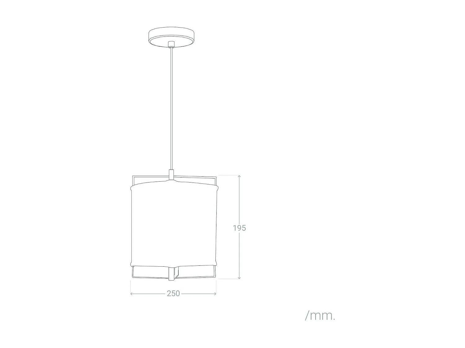 Suspension Bois et Coton Sioux  Beige