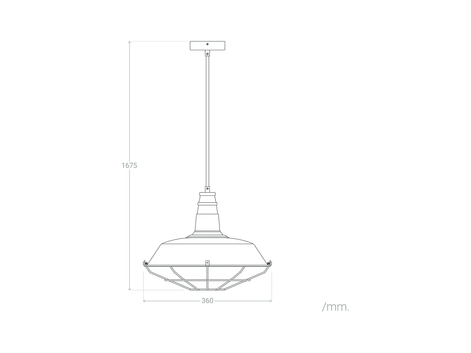 Suspension Métal Jagger Vert