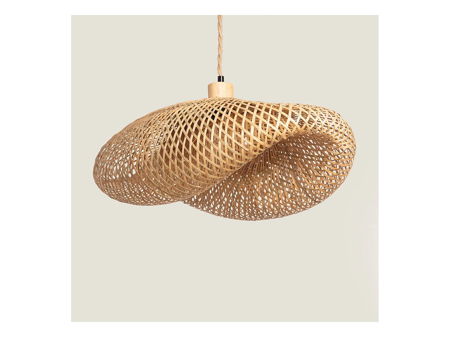 Suspension Bambou Kathu Karatasi Naturel