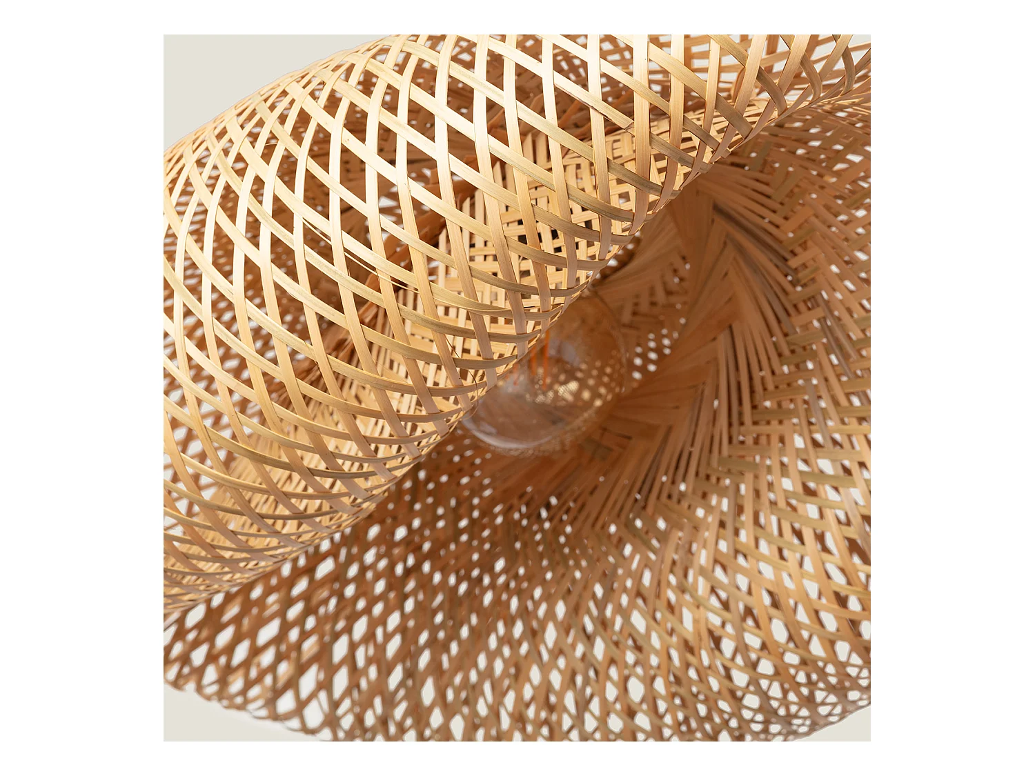 Suspension Bambou Kathu Karatasi Naturel