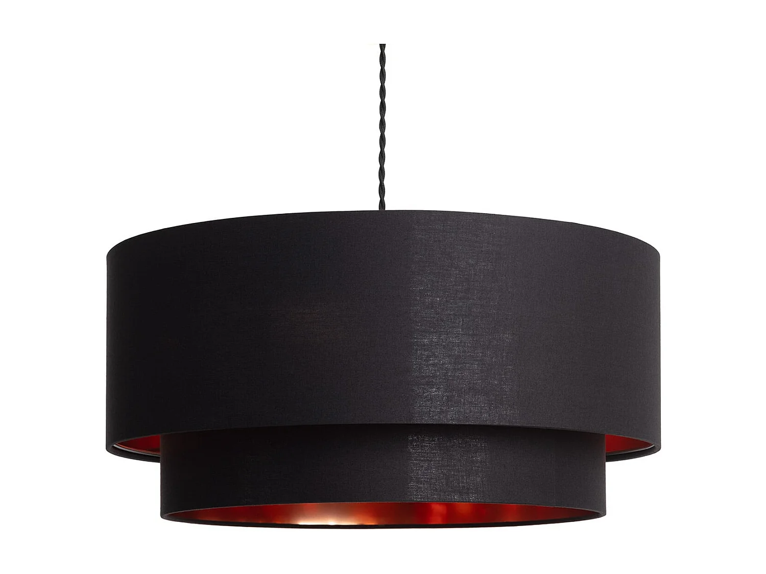Suspension Textile Lin Reflect Duo Noir