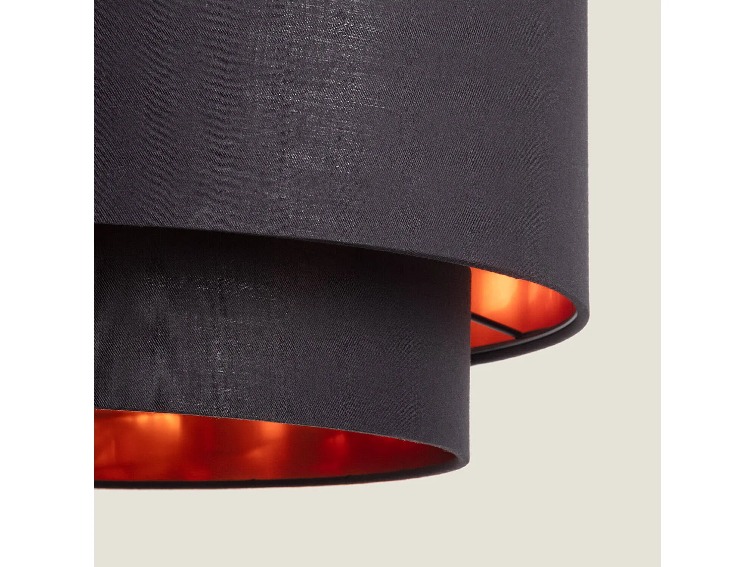 Suspension Textile Lin Reflect Duo Noir