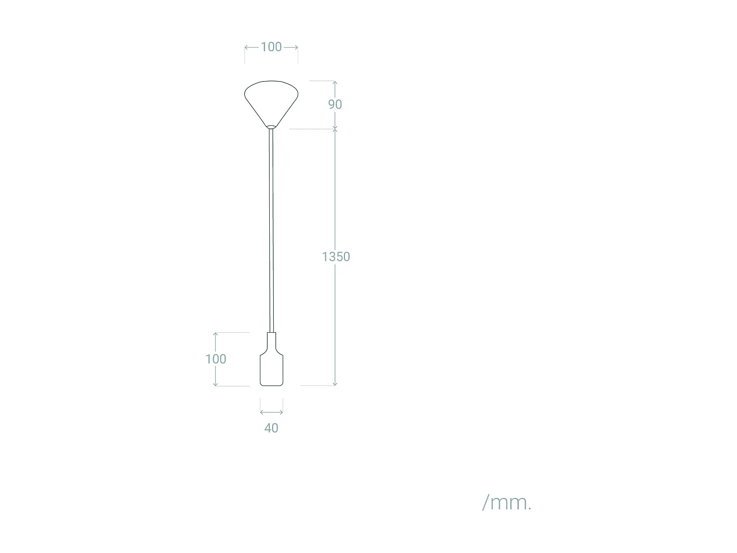 Suspension Rubik Noir