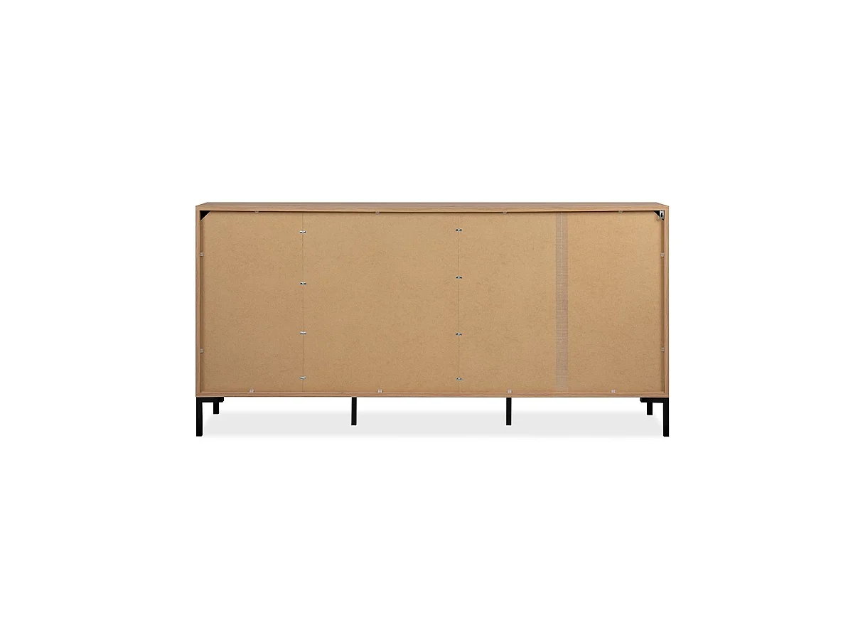 Kredens 3-drzwiowy z 3 szufladami i 2 półkami, L170 cm - PLOCK