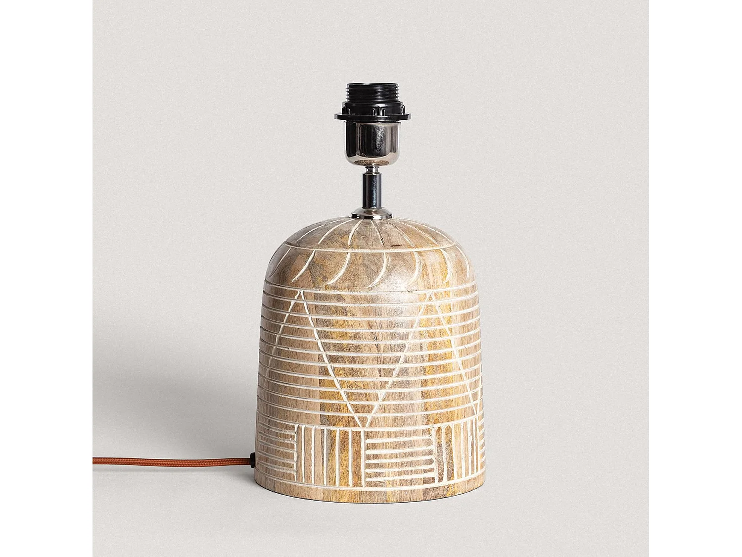 TechBrey Base Lámpara de Mesa Madera Koson ILUZZIA