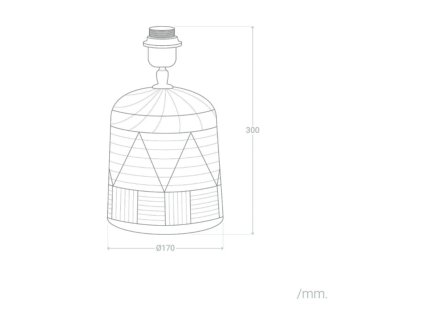 TechBrey Base Lámpara de Mesa Madera Koson ILUZZIA