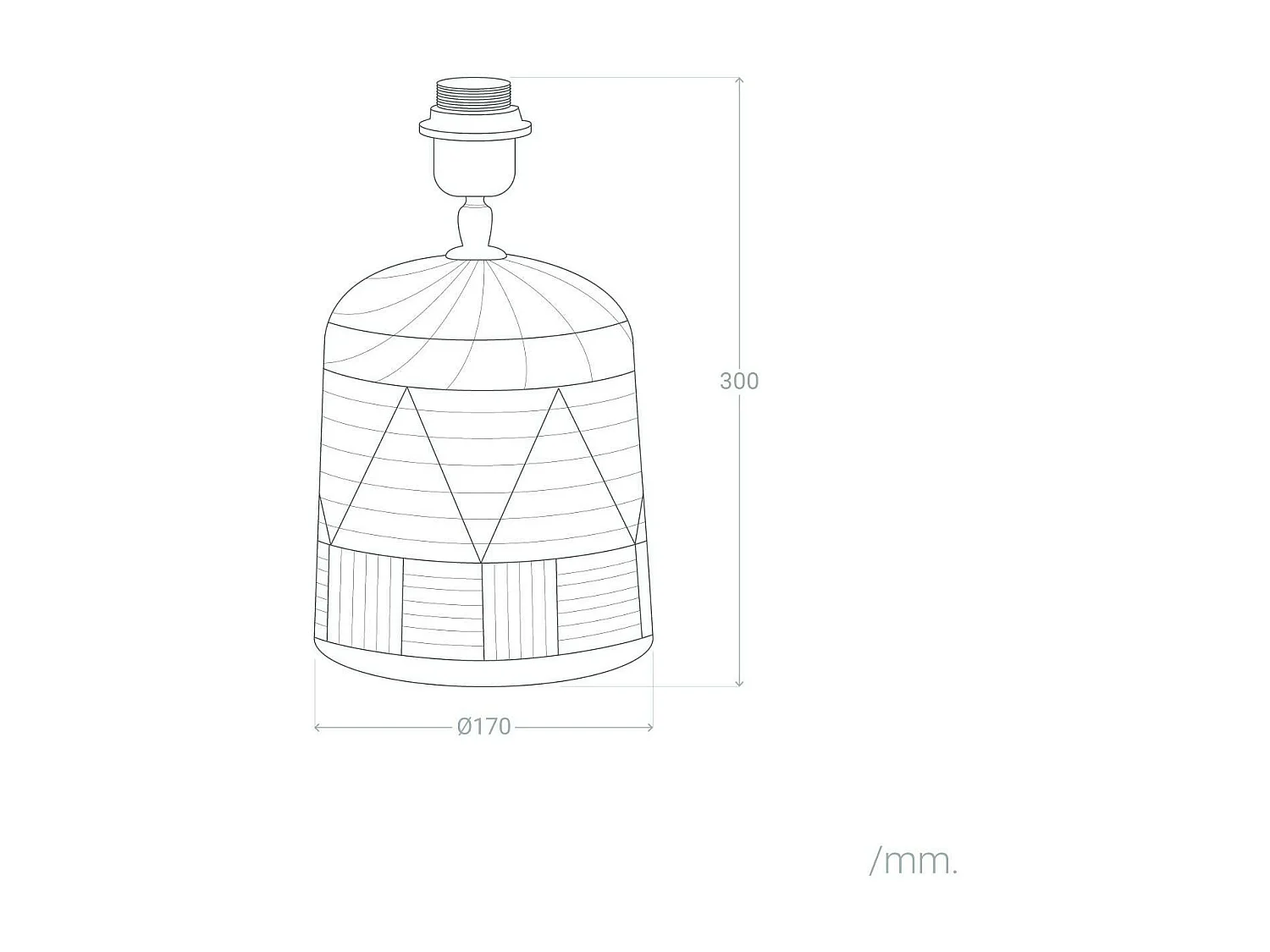 TechBrey Base Lámpara de Mesa Madera Koson ILUZZIA