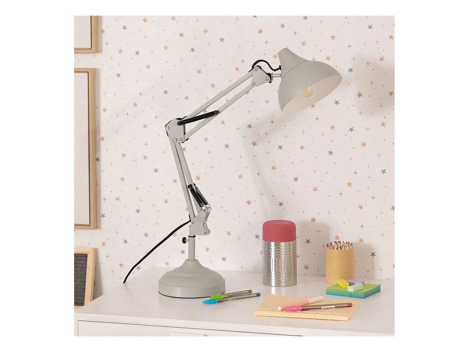 Lámpara Flexo Escritorio Metal Ceres Verde