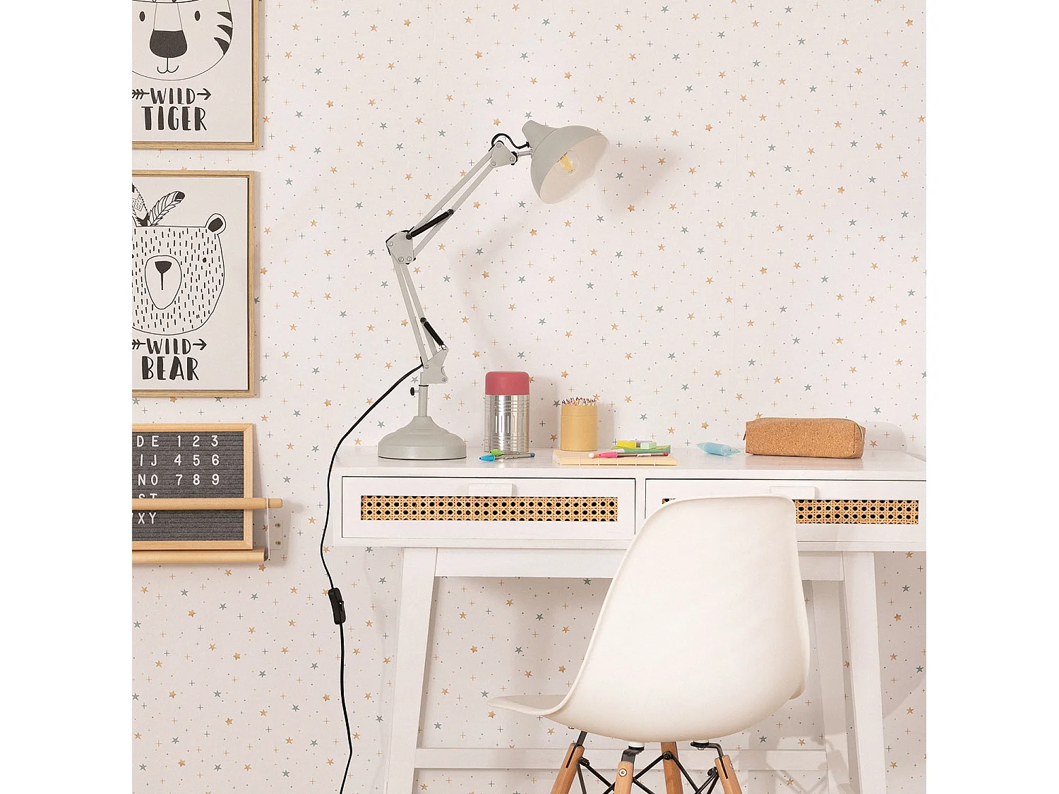 Lampe de Bureau Flex Métal Ceres Vert