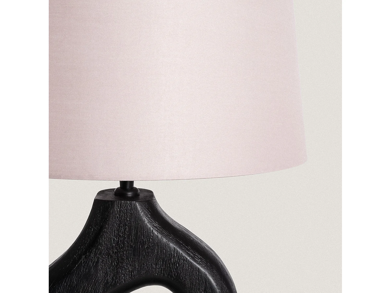 Lampe à Poser en bois Dhara ILUZZIA Taupe