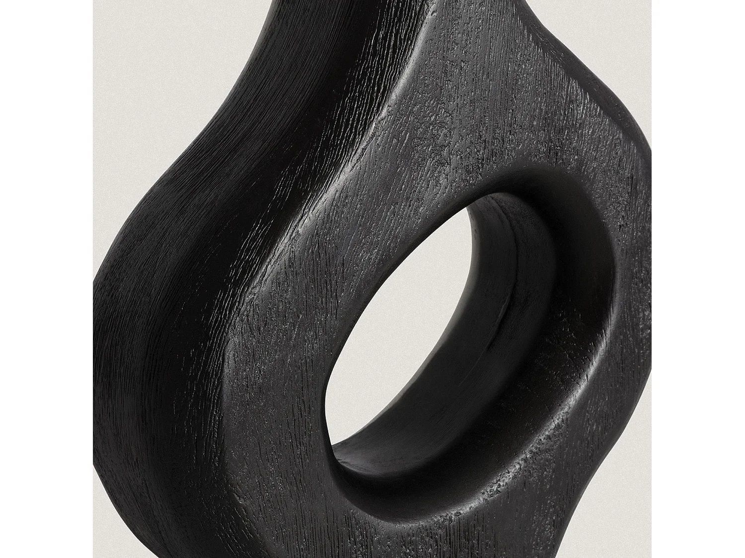 Lampe à Poser en bois Dhara ILUZZIA Taupe