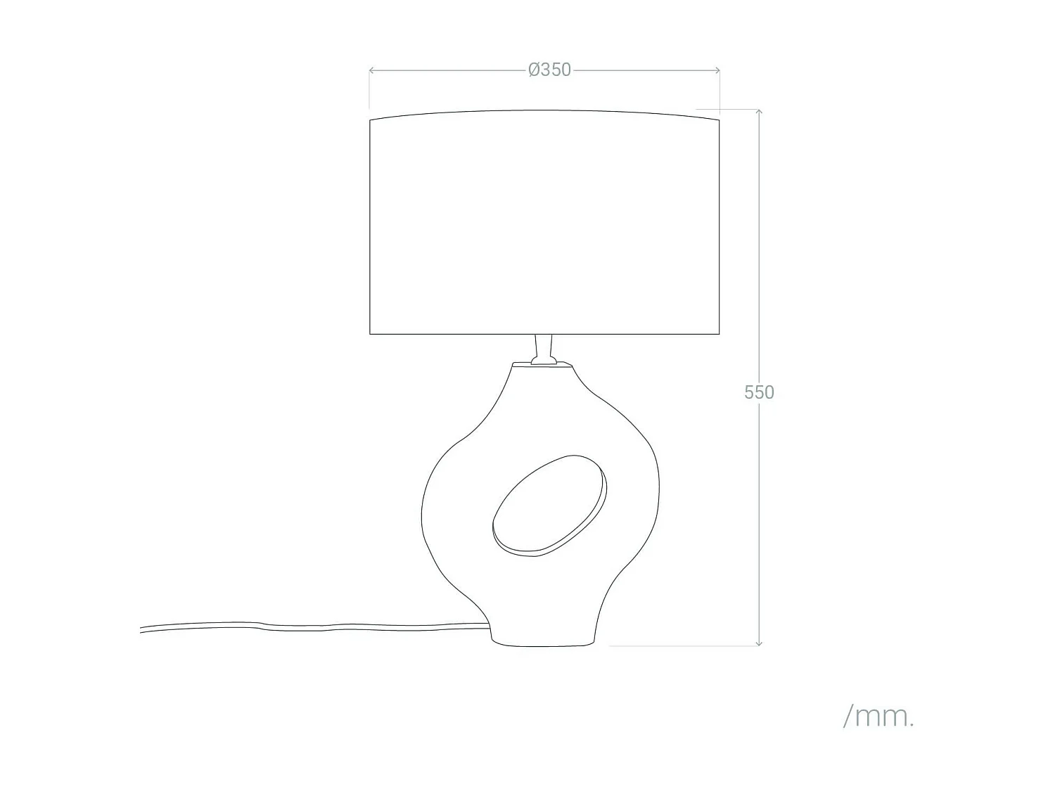 Lampe à Poser en bois Dhara ILUZZIA Taupe