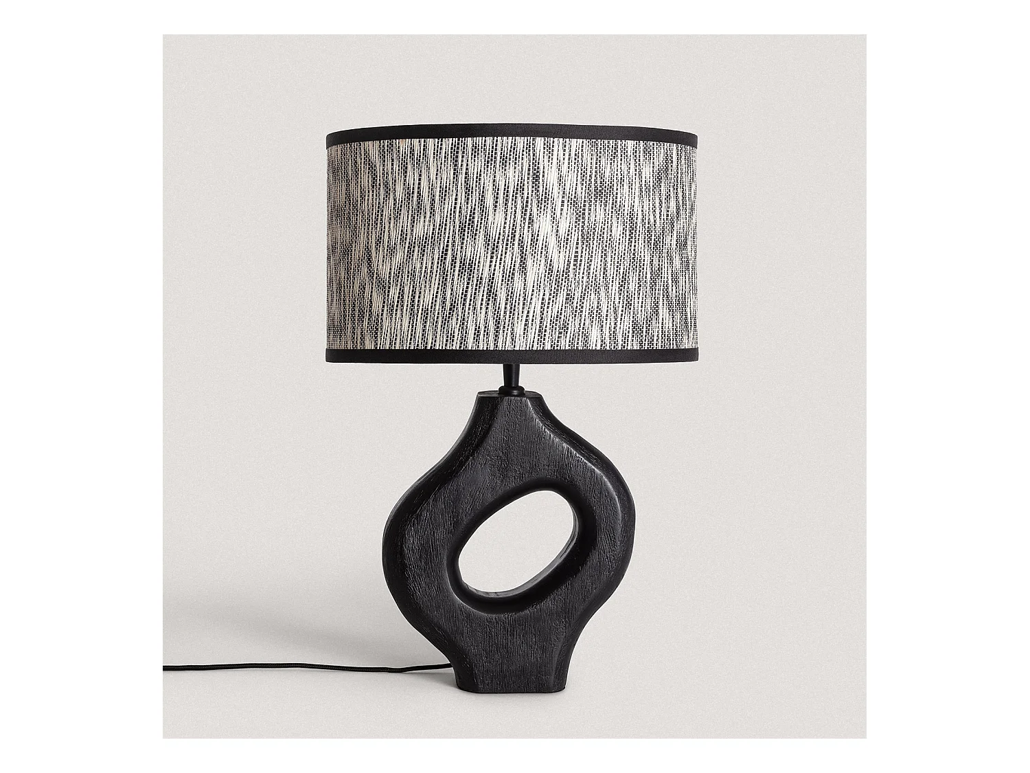 Lámpara de Mesa Madera Dhara ILUZZIA Topo