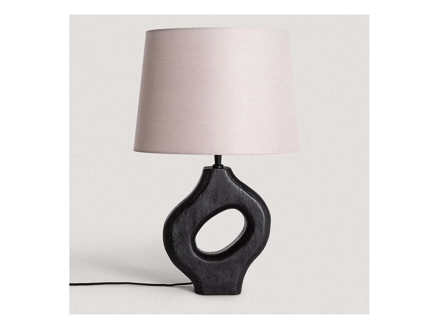 Lámpara de Mesa Madera Dhara ILUZZIA Topo