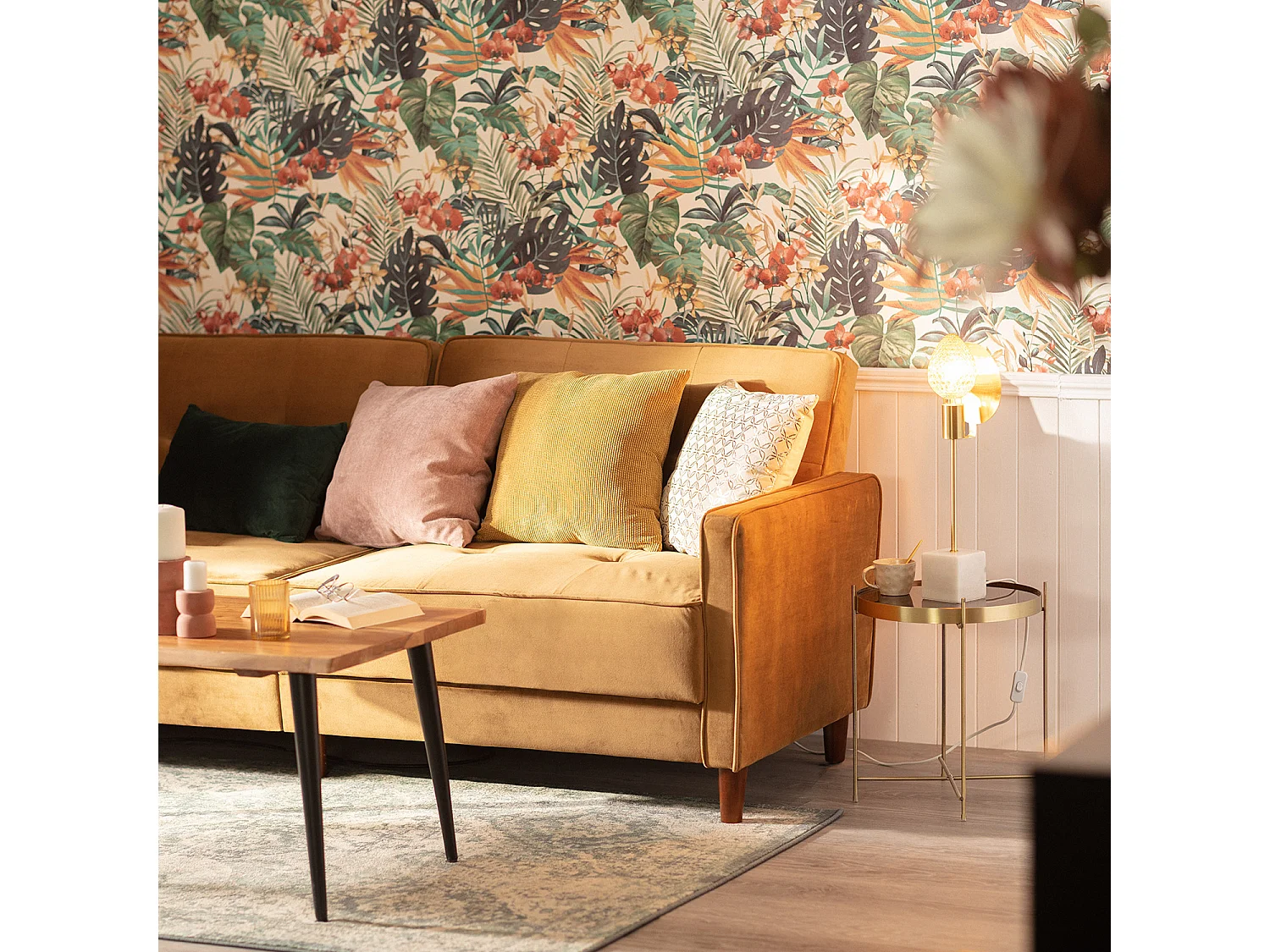 Lampe à Poser Marbre et Métal Argos Doré