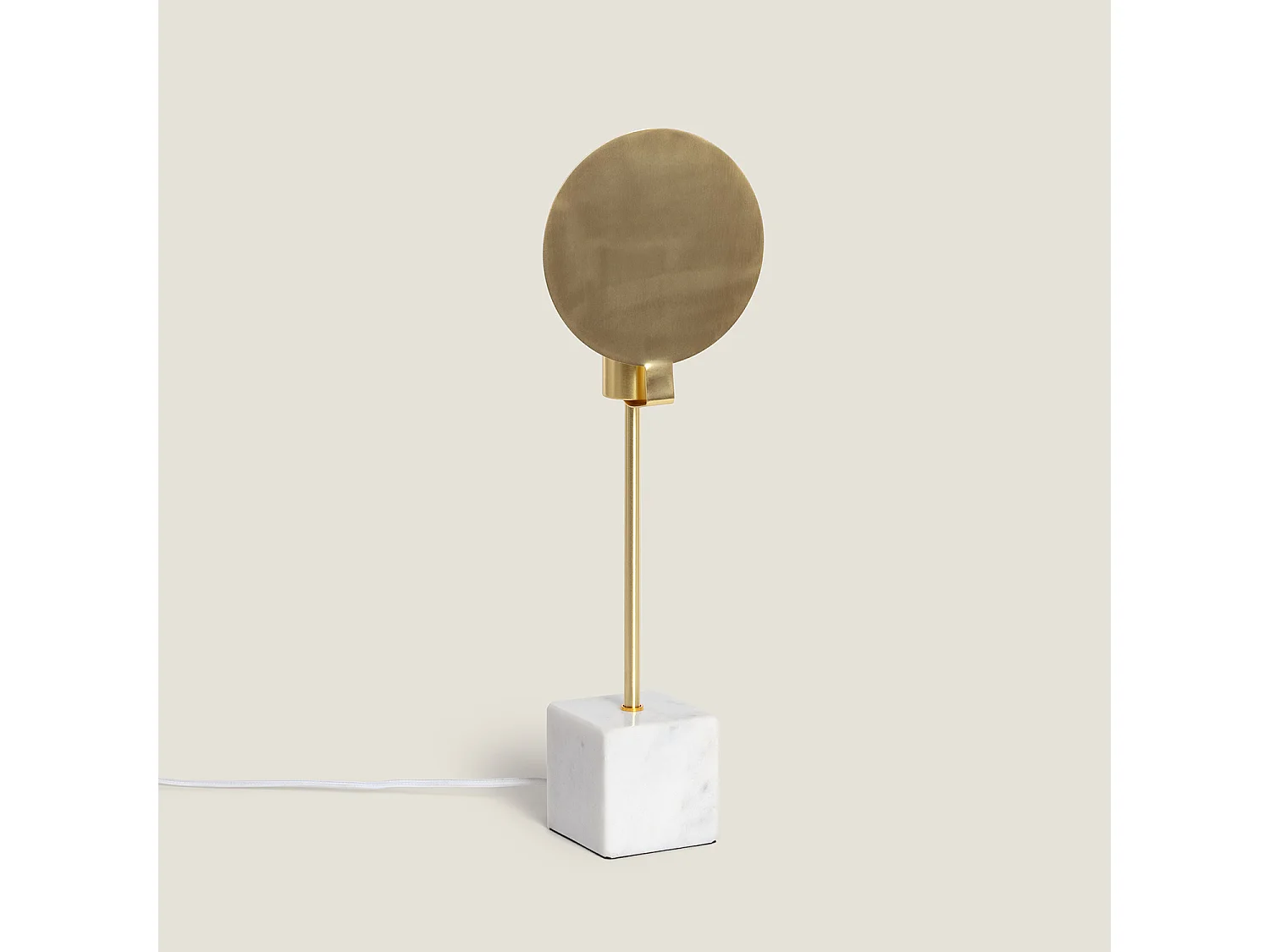 Lampe à Poser Marbre et Métal Argos Doré