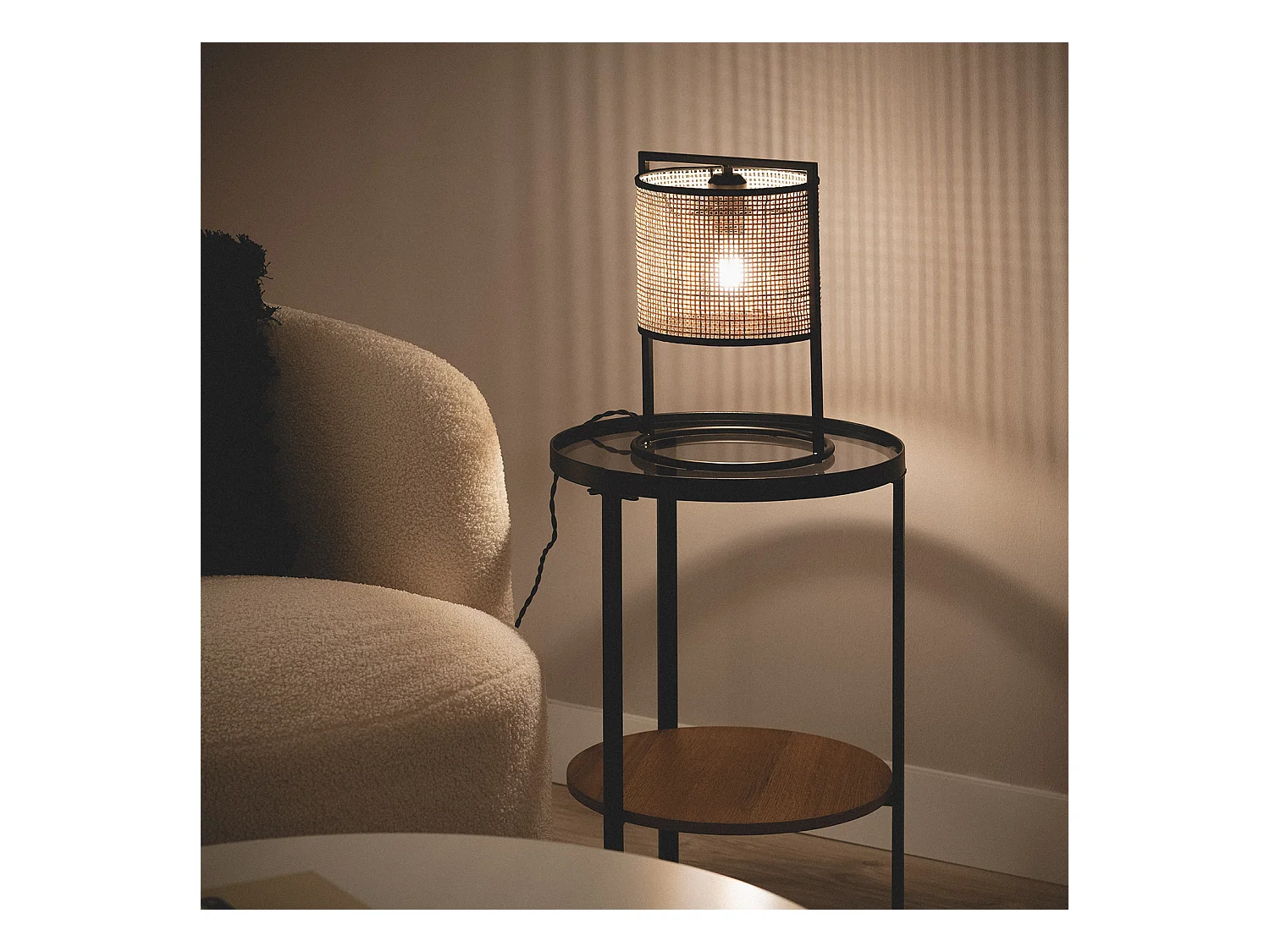 Lampada da Tavolo in Rattan Nirvana Naturale