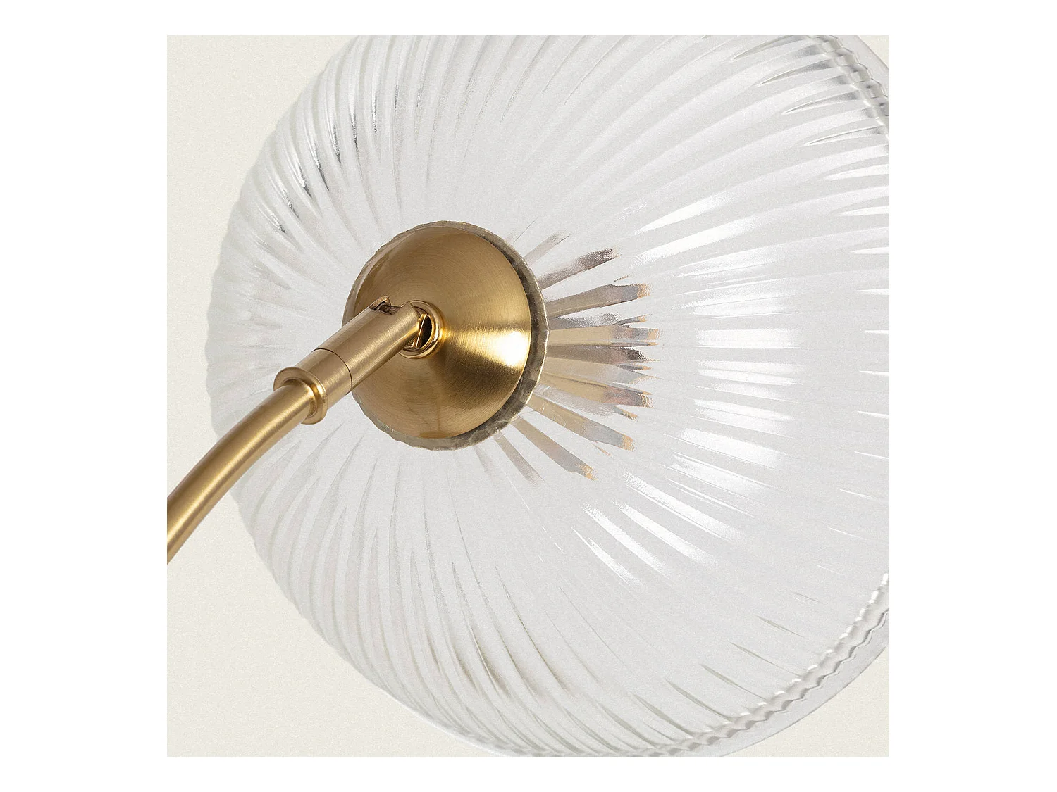 Lampe à Poser Métal et Verre Shila Doré