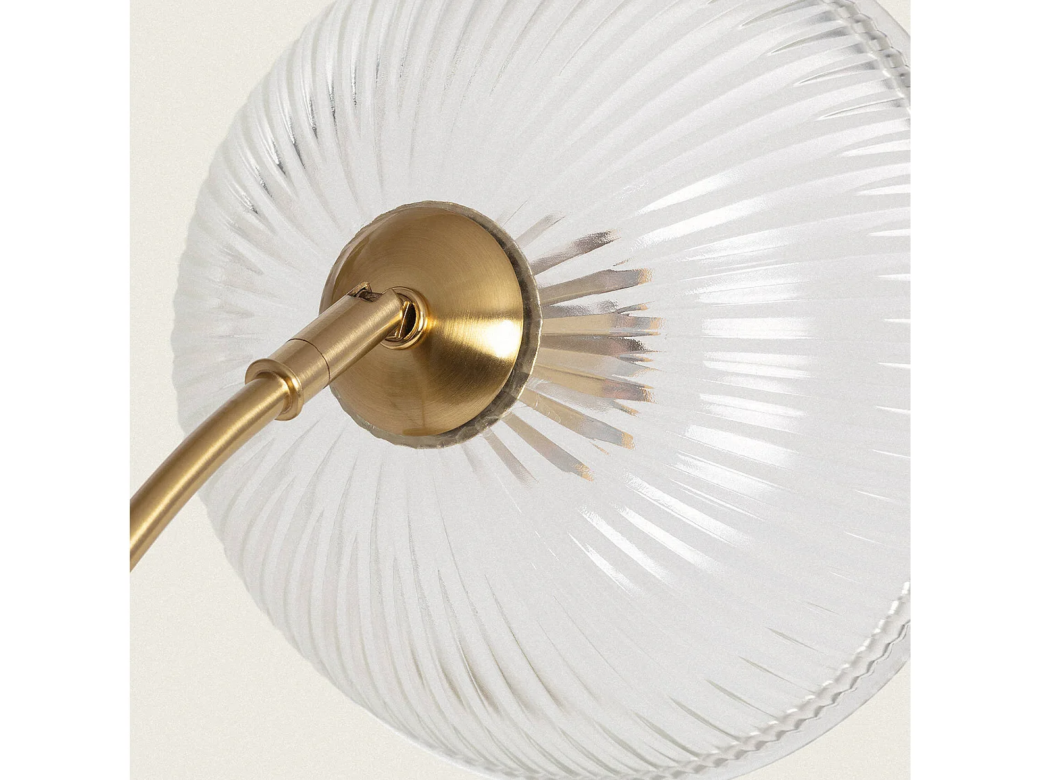 Lampada da Tavolo Metallo e Vetro Shila Oro