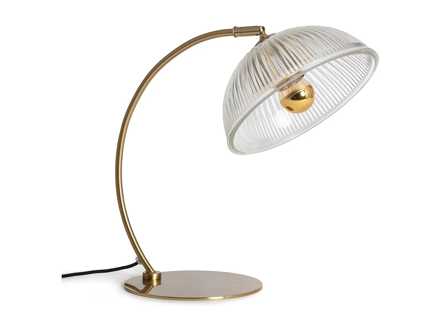 Lampe à Poser Métal et Verre Shila Doré