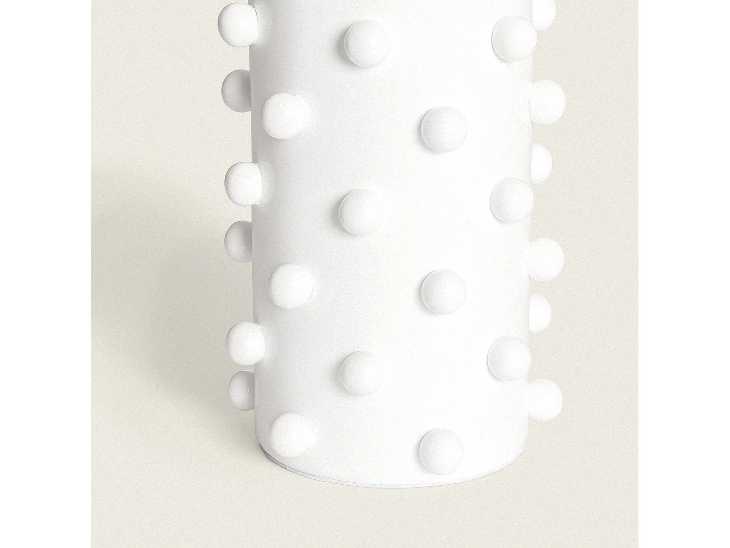 Lampe à Poser Résine et Textile Bally Blanc