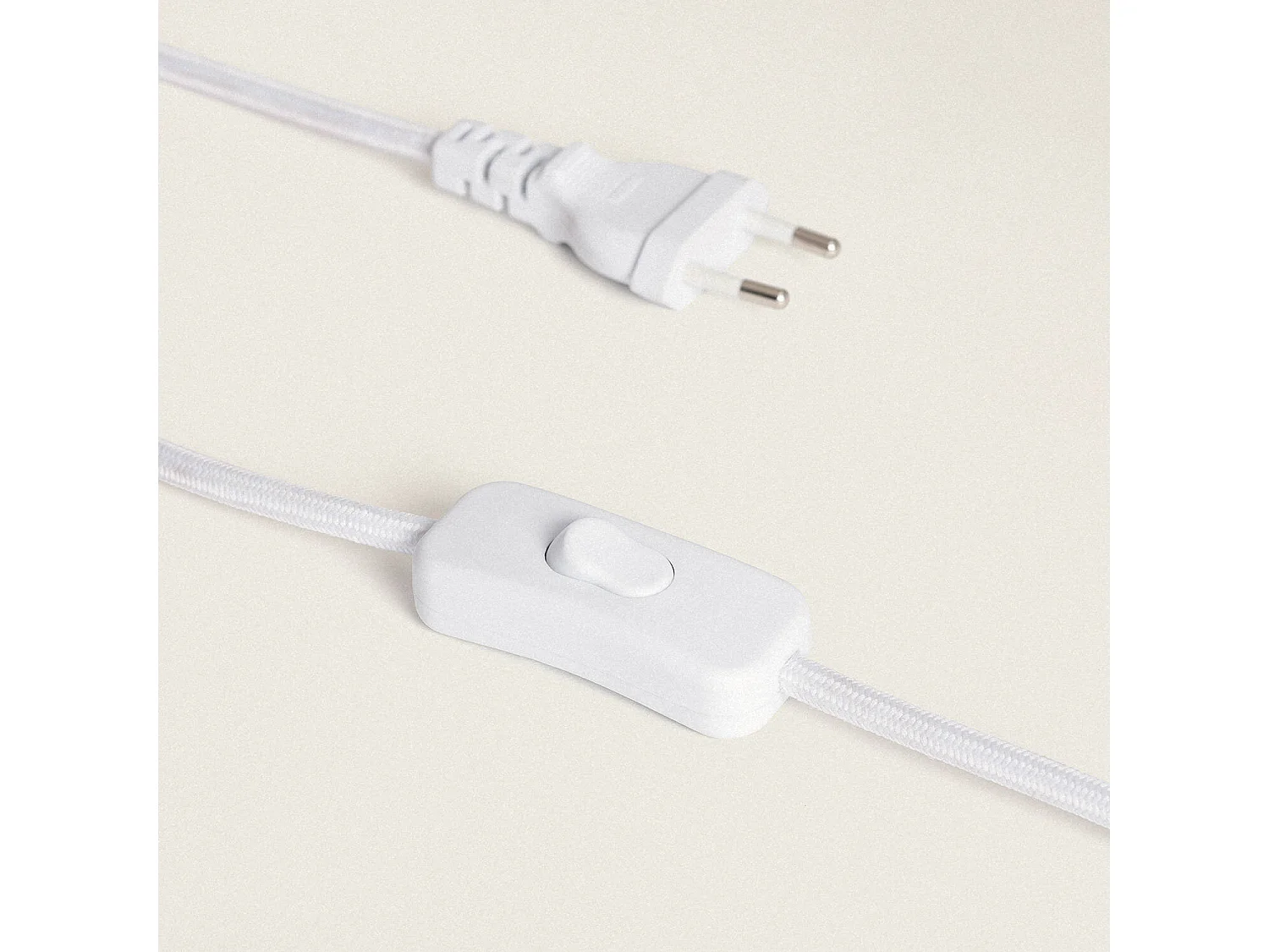 Lampe à Poser Résine et Textile Bally Blanc