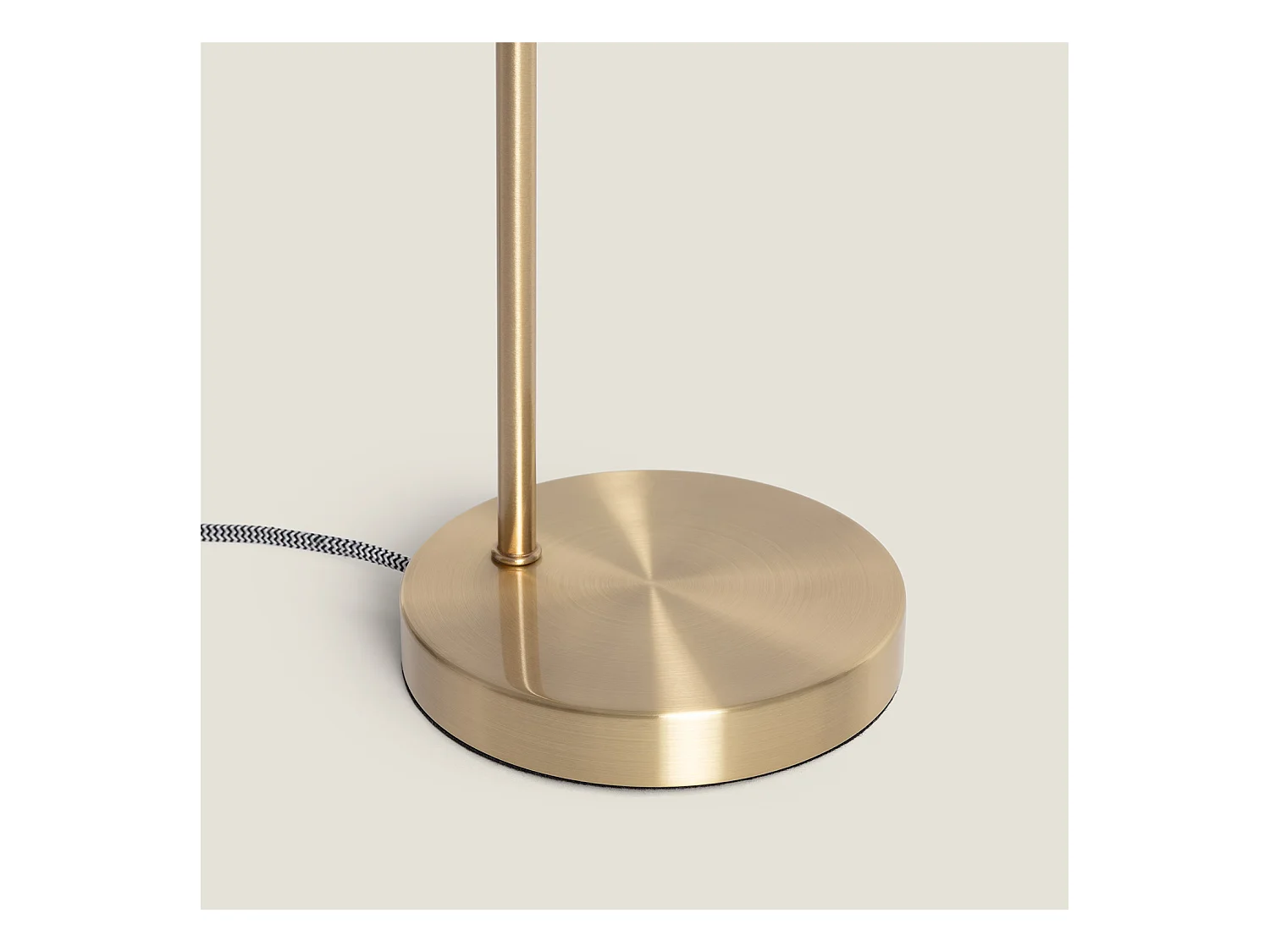 Lámpara de Mesa de Metal y Cristal Shirley Dorado