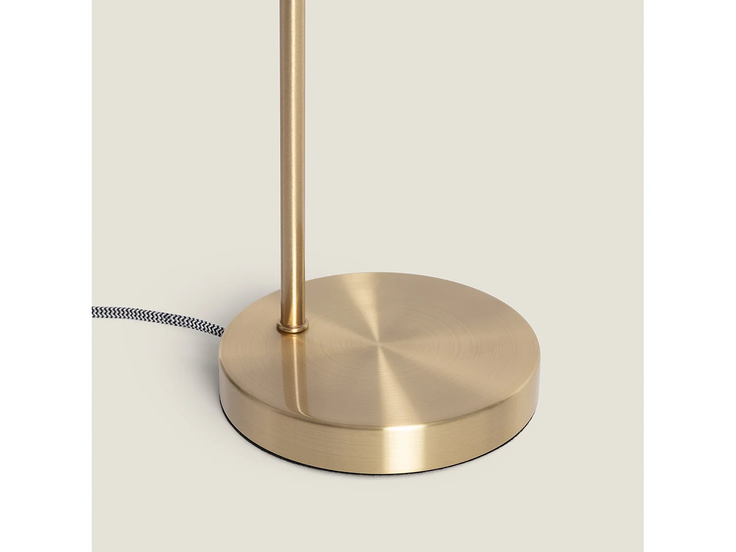 Lampada da Tavolo in Metallo e Vetro Shirley Oro