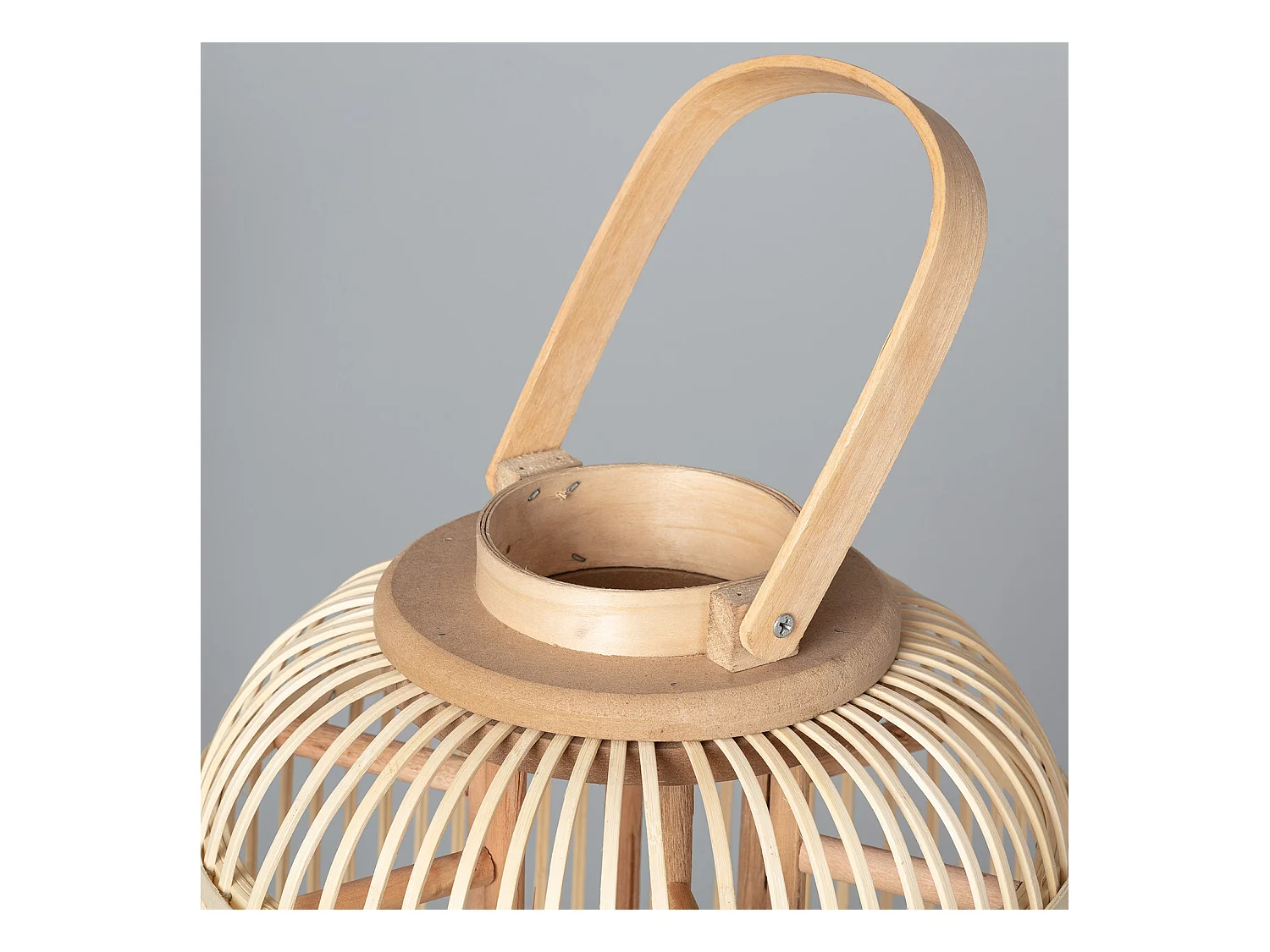 Lampada da Tavolo LED Portatile in Rattan Jávea Naturale