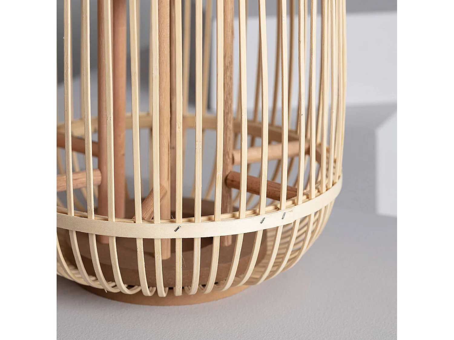 Lampada da Tavolo LED Portatile in Rattan Jávea Naturale