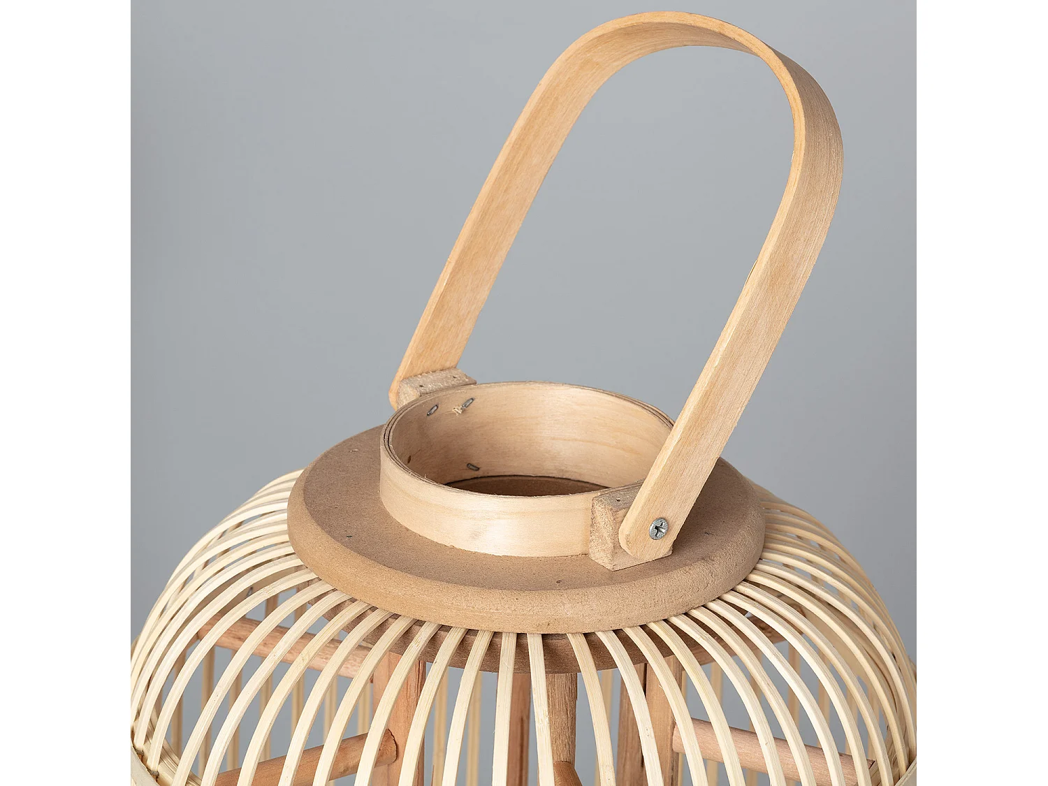 Lampada da Tavolo LED Portatile in Rattan Jávea Naturale