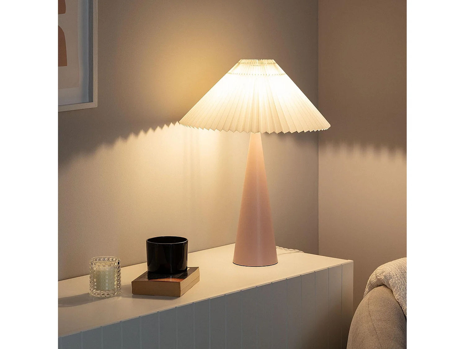 Lampe à Poser Céramique Ghabou Rose