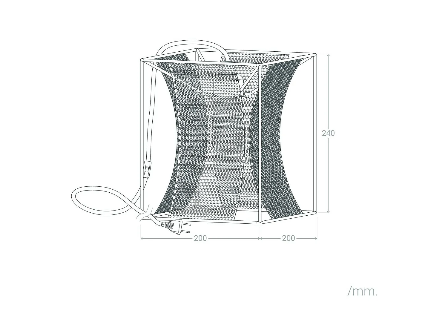 Lámpara de Mesa Metal Auro Dorado