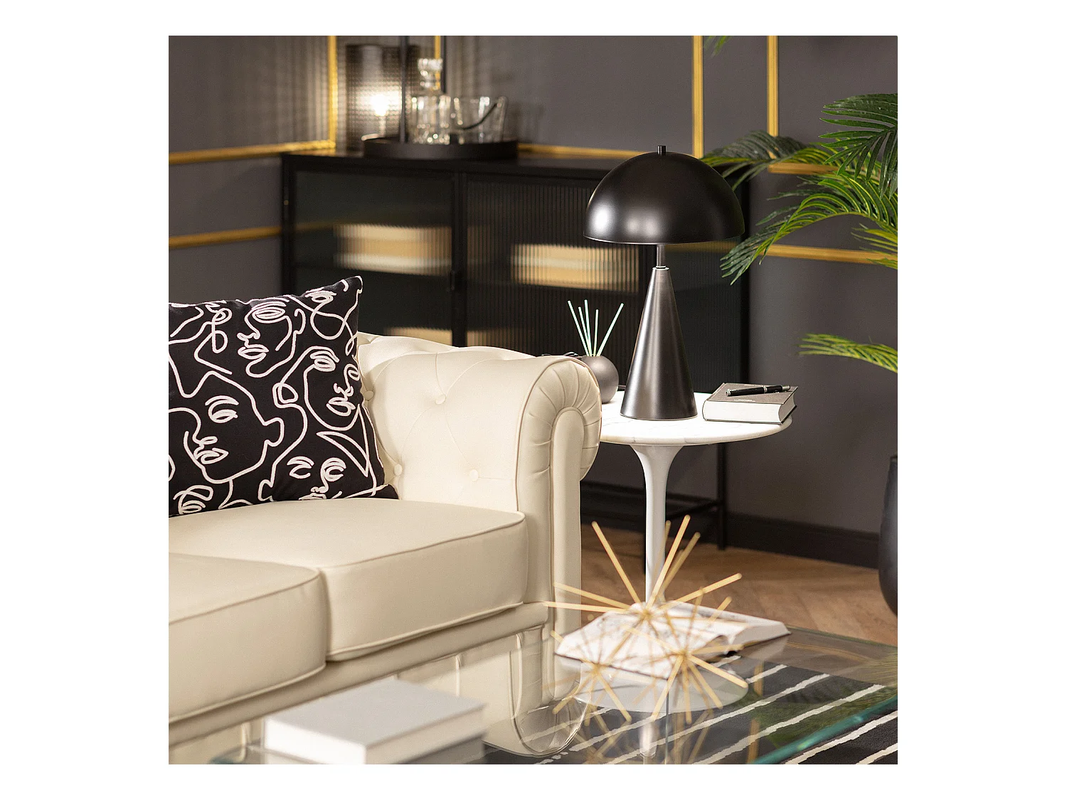 Lampada da Tavolo Metallo Shimo Nero