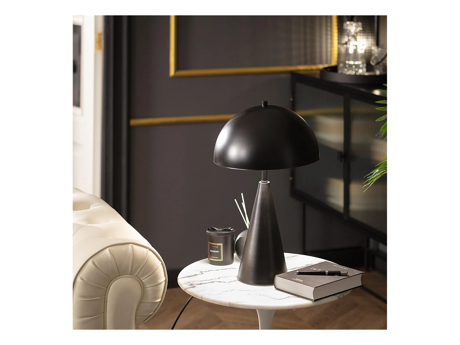 Lampada da Tavolo Metallo Shimo Nero