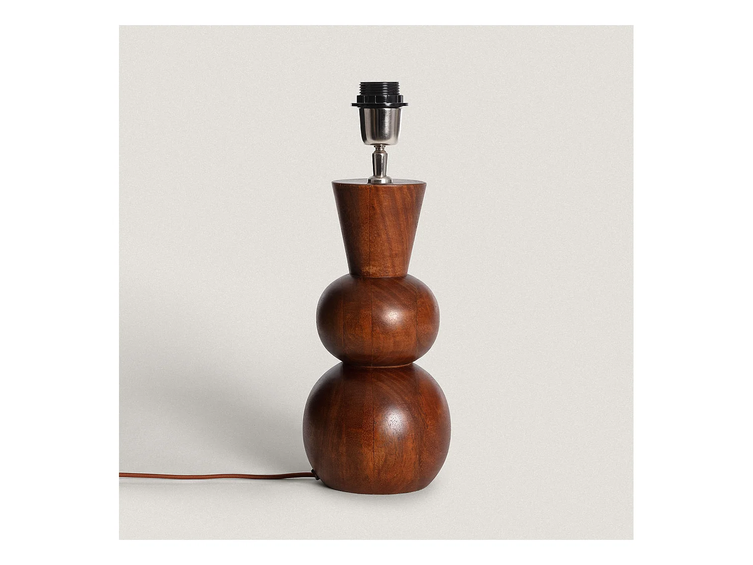 Pied de Lampe à Poser Bois Vinda ILUZZIA  Naturel