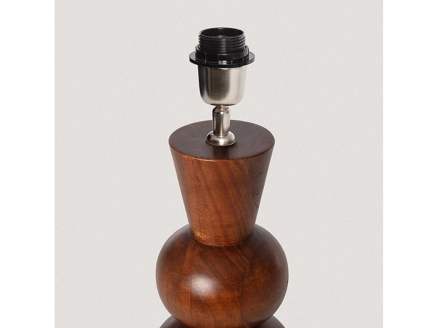 Pied de Lampe à Poser Bois Vinda ILUZZIA  Naturel