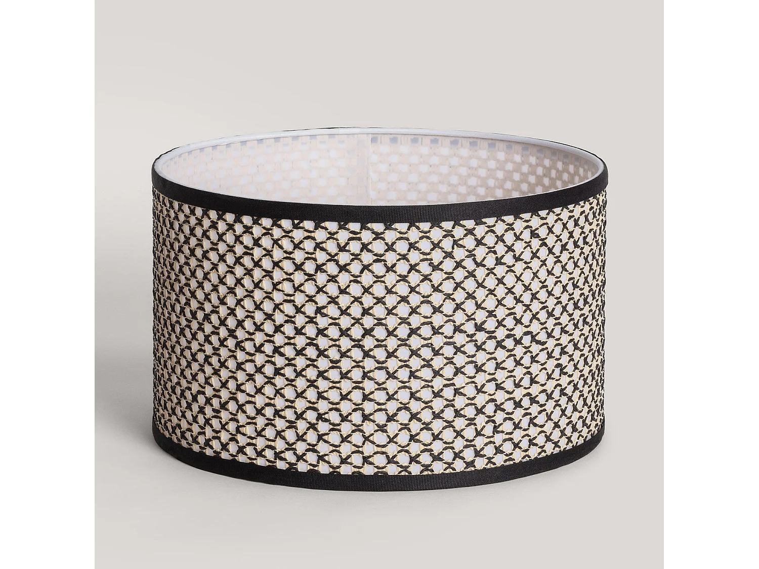 Abat-jour de Lampe Saniya ILUZZIA Naturel / Noir