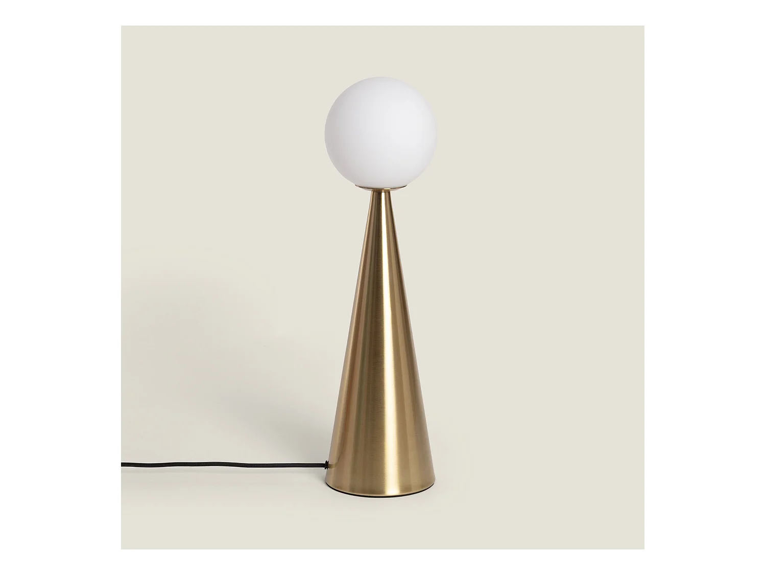 Lampada da Tavolo in Metallo e Vetro Hipias Oro