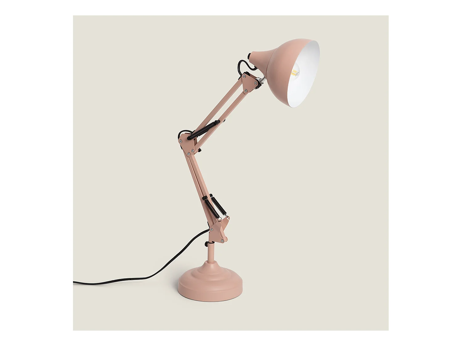Lampe de Bureau Flex Métal Ceres Rose