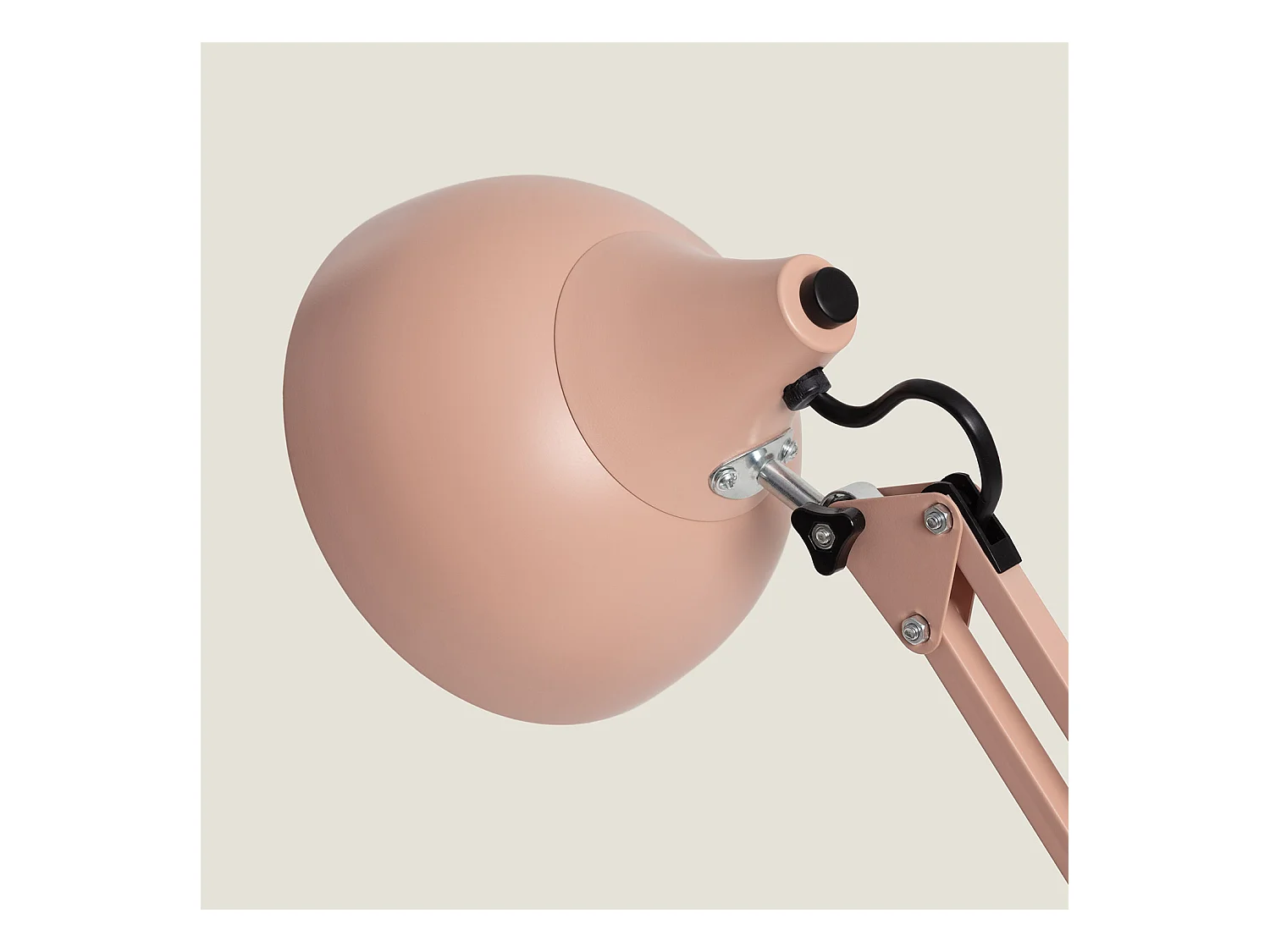 Lampe de Bureau Flex Métal Ceres Rose