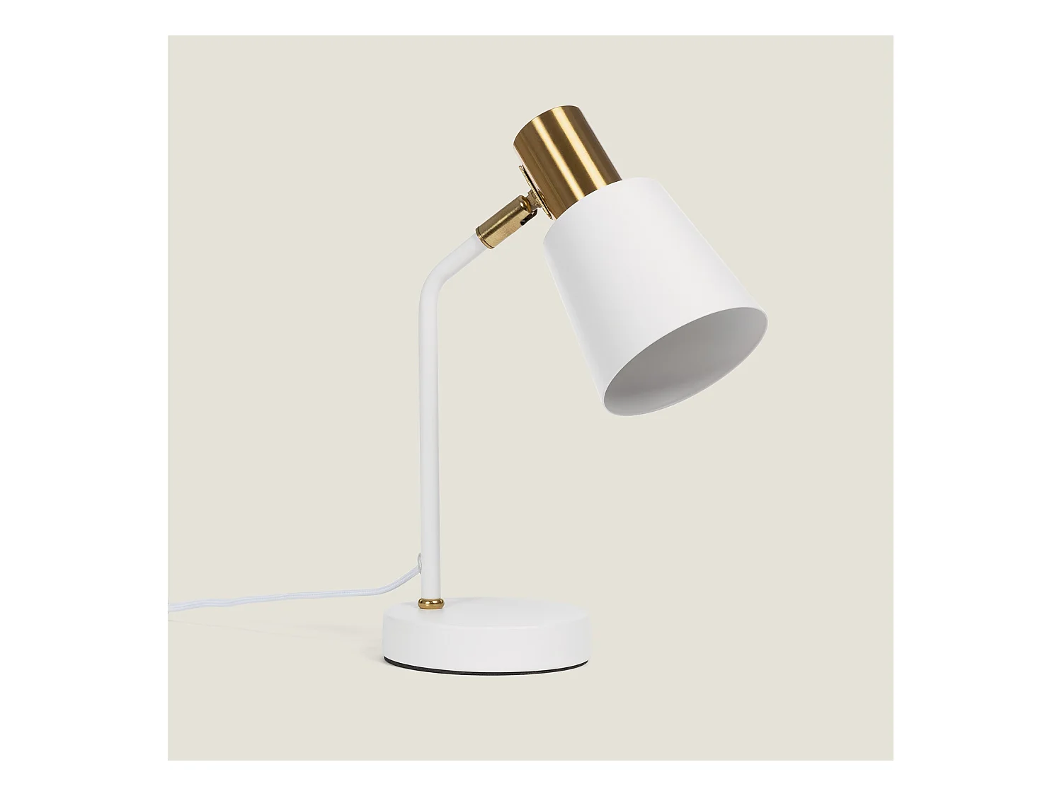 Lampada da Scrivania in Metallo Flexo Tatlin Bianco