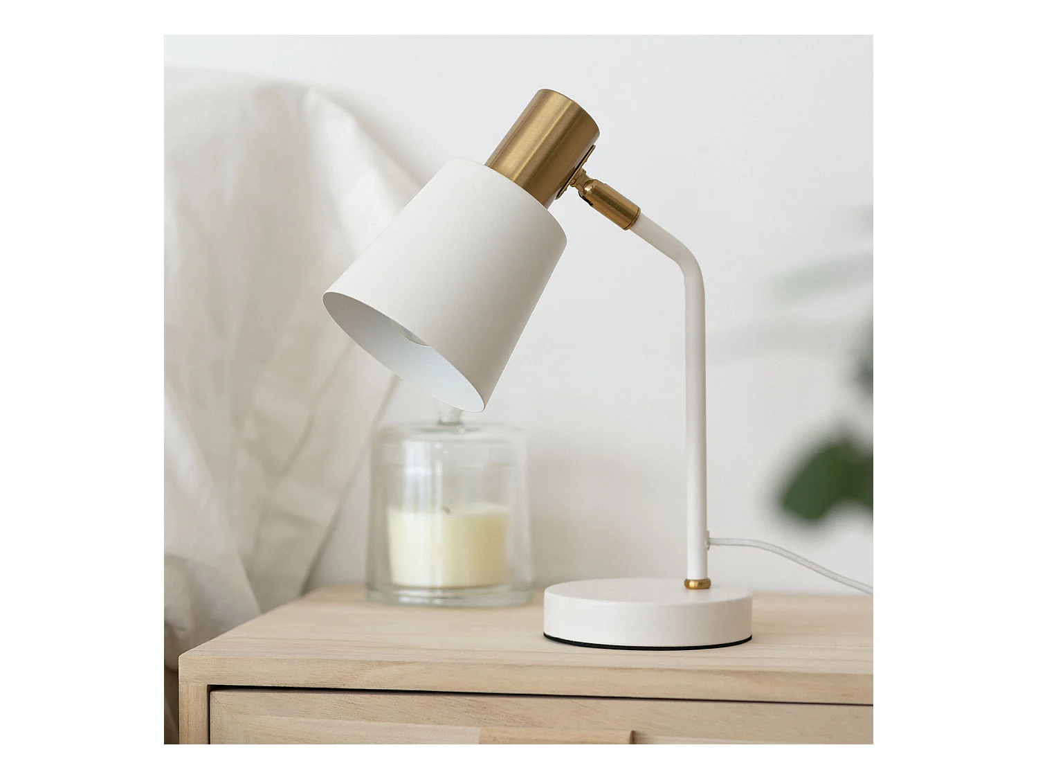Lampe de Bureau Flex Métal Tatlin  Blanc