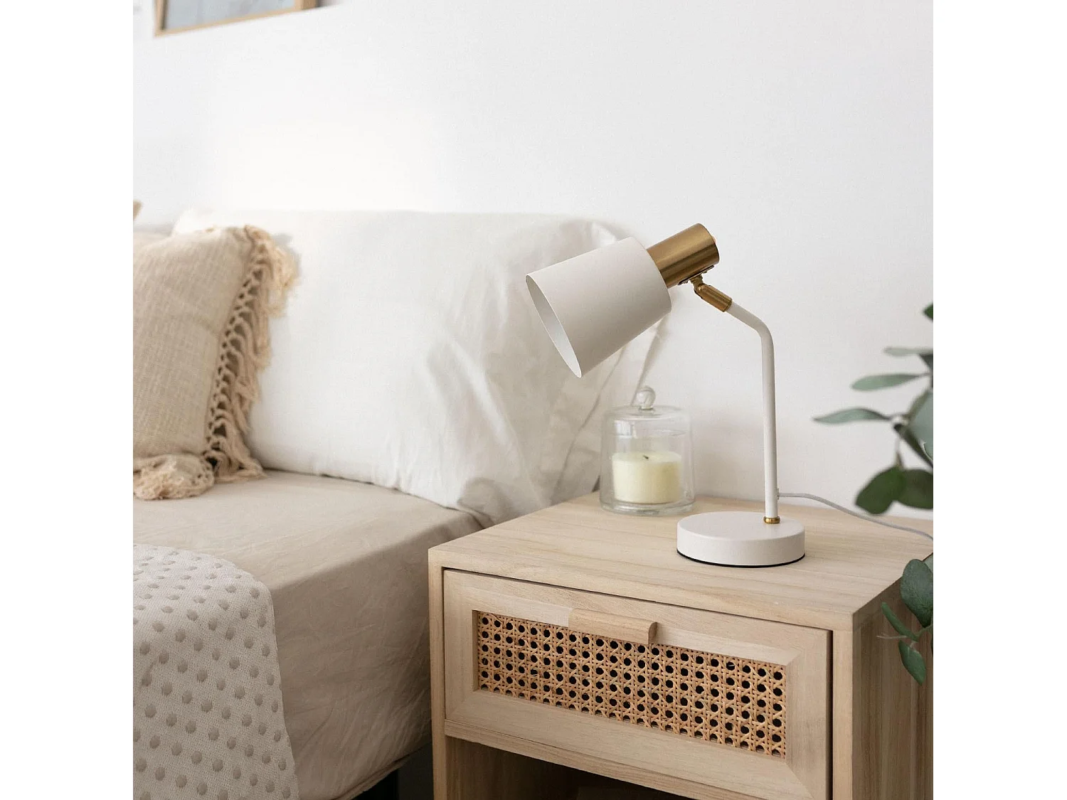 Lampe de Bureau Flex Métal Tatlin  Blanc