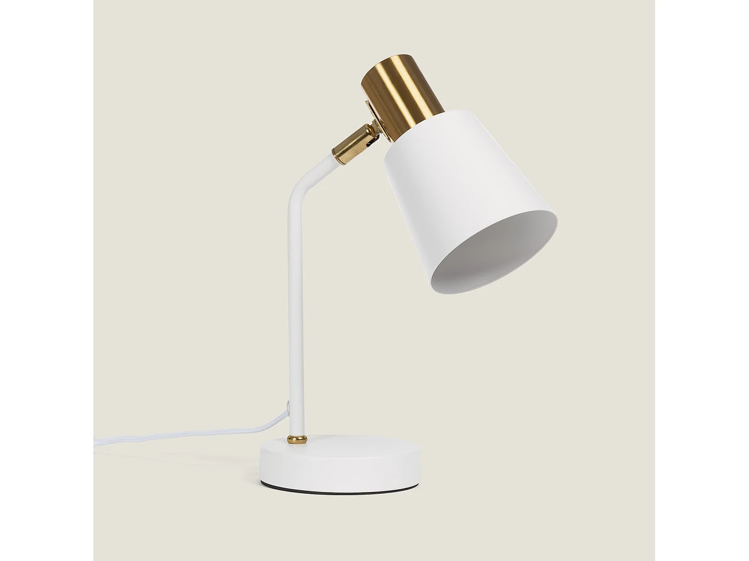 Lámpara Flexo Escritorio Metal Tatlin Blanco