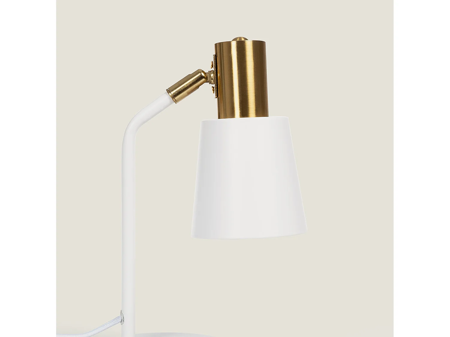 Lámpara Flexo Escritorio Metal Tatlin Blanco