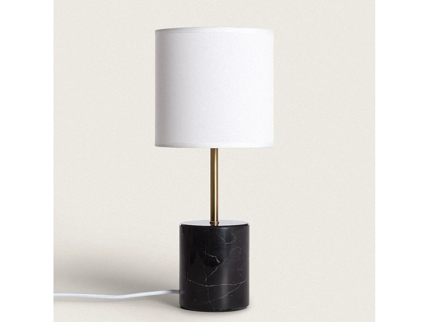 Lampe à Poser Marbre Craudy Blanc