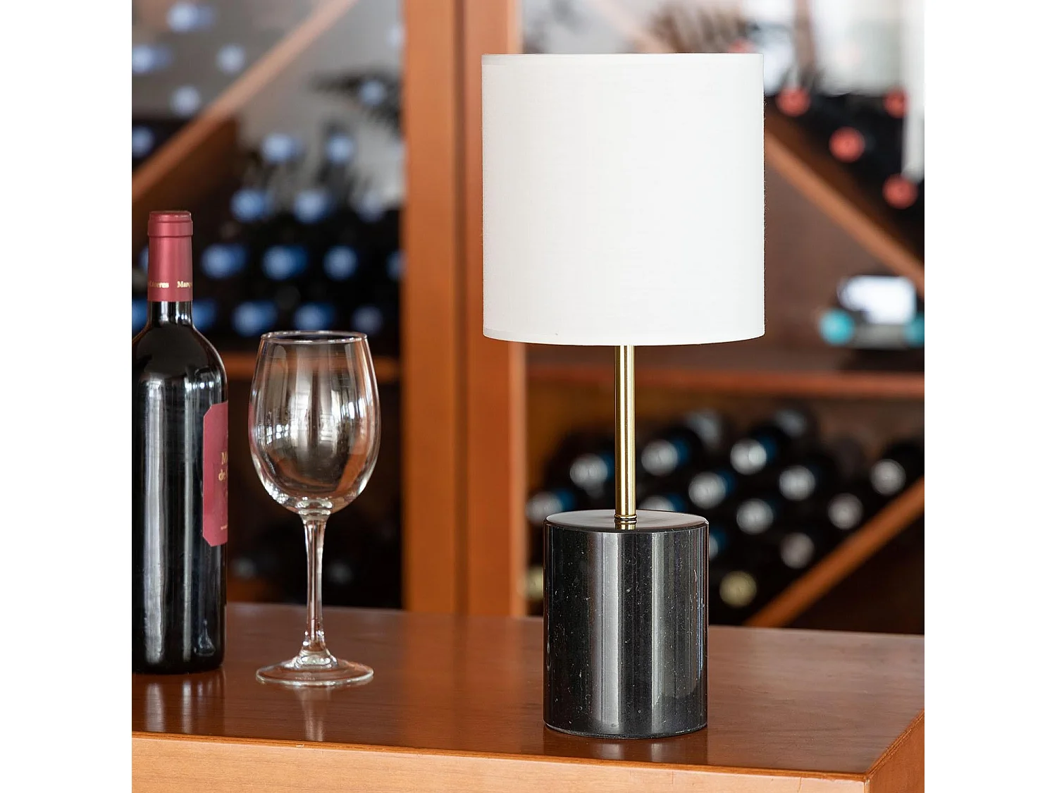 Lampe à Poser Marbre Craudy Blanc