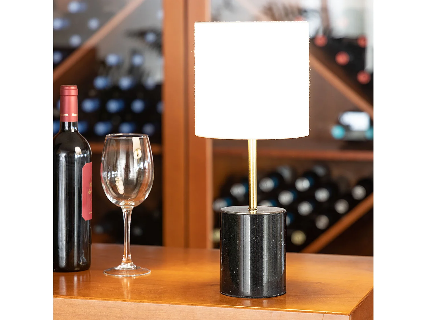 Lampe à Poser Marbre Craudy Blanc