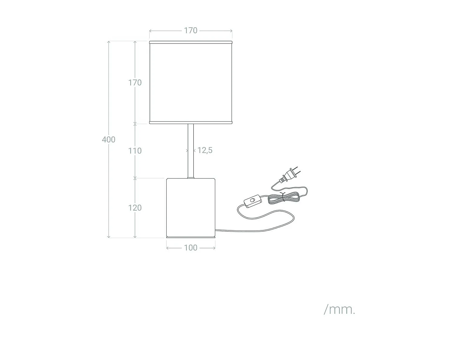 Lampe à Poser Marbre Craudy Blanc
